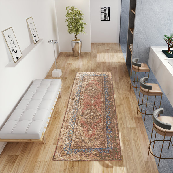 Bungalow Rose Oriental Blue/Beige/Pink Area Rug Wayfair